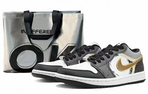 Jordan Air Jordan 1 Vintage Basketball Shoes Women’s Low Top Gray/White