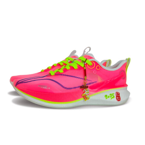 Li Ning Red Hare 8PRO Cushioning Slip Resistant Abrasion Resistant Low top Casual Running Shoes Men’s Pink Green