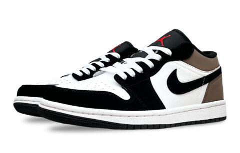 Jordan Air Jordan 1 Low top Vintage Basketball Shoes Unisex Black Brown