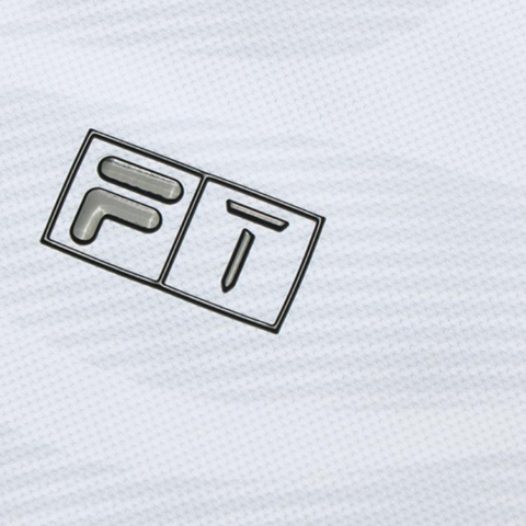 FILA Golf Clothing Men’s White Polo Collar Moderate