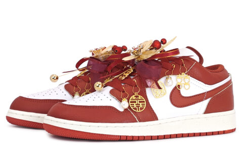 Jordan Air Jordan 1 Wedding Shoes Cushioning Abrasion Resistant Cushioning, Wear Resistant Low top
