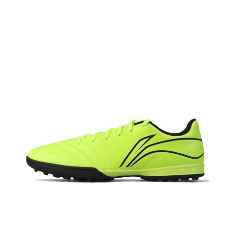 Li Ning TF Turf Artificial Turf Synthetic Leather Slip Resistant Abrasion Resistant Soccer Shoes Unisex Neon Green