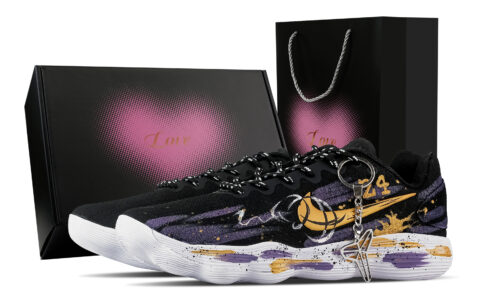 Nike Hyperdunk 2017 Purple Gold Legend, Heart Box Low top Basketball Shoes Men’s