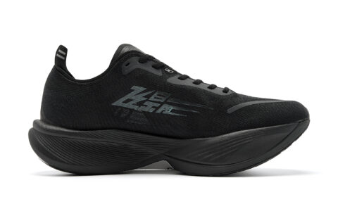 QIAODAN Flying Shadow PB3 Enhanced Running Shoes Men’s Low Top Black Iron Gray