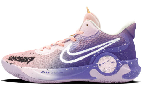 Nike KD Trey 5 IX Guava Soda Slip Resistant Abrasion Resistant Mid top Vintage Basketball Shoes Unisex Pink