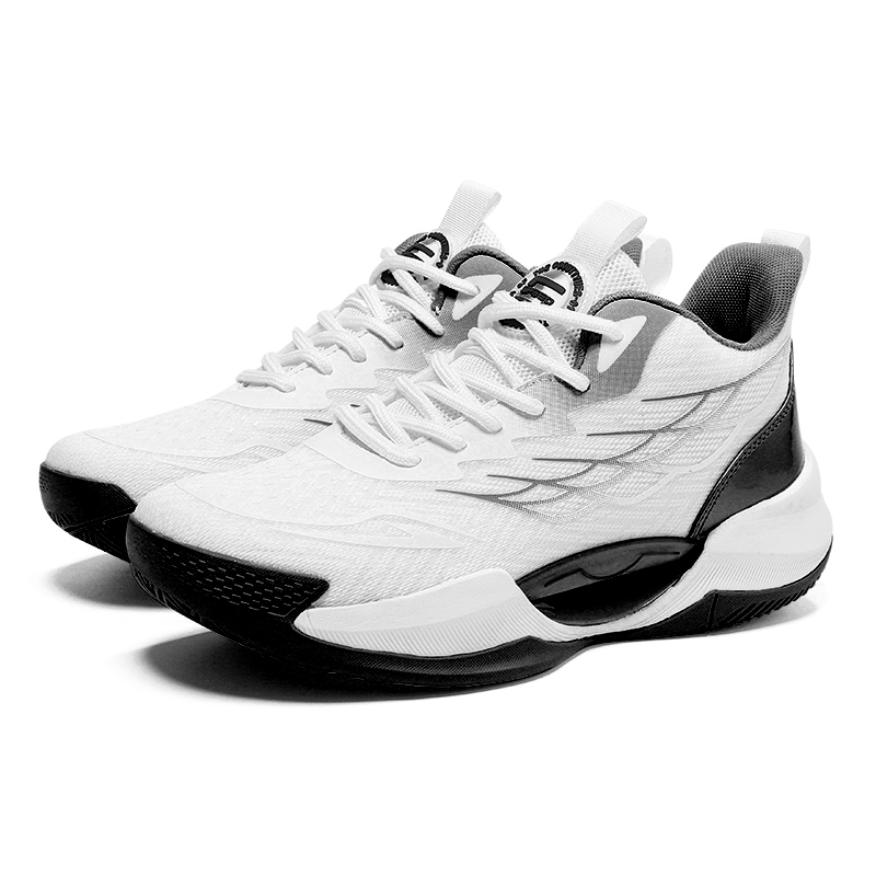 HEIWEILU Cushioning Abrasion Resistant Breathable Cushioning Abrasion Resistant Breathable Mid top Basketball Shoes