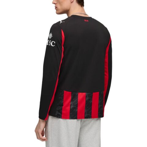 PUMA AC MilanDRYCELL 25/26 Long Sleeve Home Jersey Men RE FIBRE Soccer Jersey Men’s