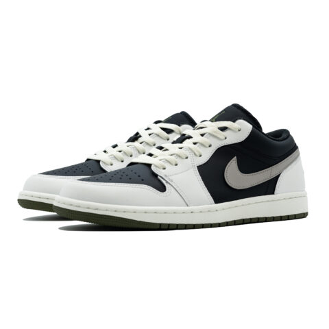 Jordan Air Jordan 1 ‘Night Shade Silver Gleam’ Abrasion Resistant Low top Vintage Basketball Shoes Unisex