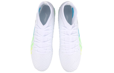 Li Ning Shadow Swift 2 Comfortable And Breathable Artificial Turf Synthetic Leather Cushioning Soccer Shoes Men’s White