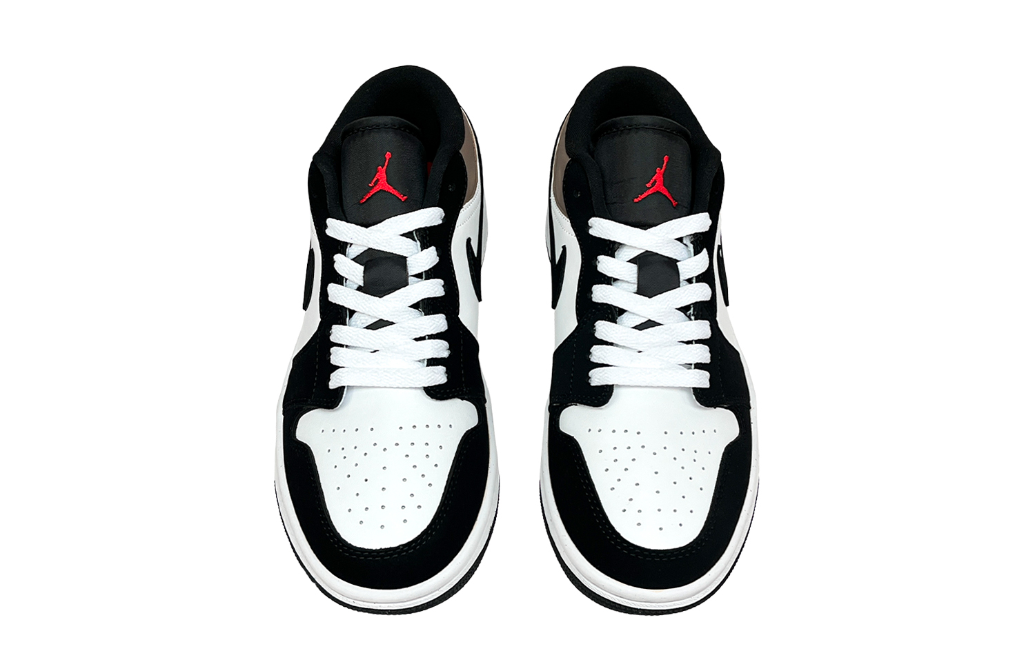 Jordan Air Jordan 1 Reverse Black Brown Slip Resistant Abrasion Resistant Low top Vintage Basketball Shoes Unisex
