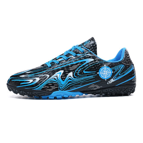 BIANSULONG FG Rubber Long Studs TF Rubber Broken Studs Cushioning Slip Resistant Abrasion Resistant Soccer Shoes Unisex