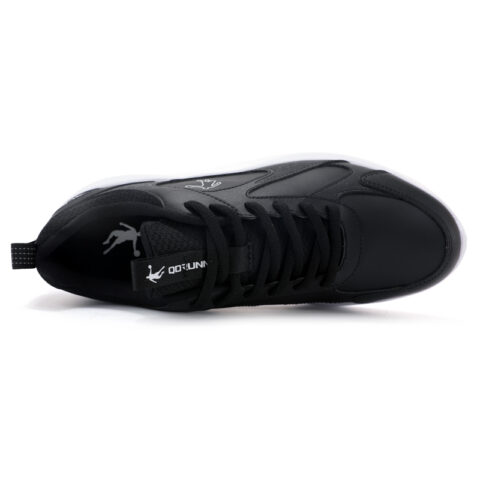 QIAODAN Slip Resistant Abrasion Resistant Low top Casual Running Shoes Men’s Black White