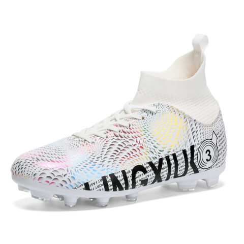 SHUANGDING AG Artificial Ground Artificial Turf Cushioning Slip Resistant Cushioning Slip Resistant Soccer Shoes Unisex