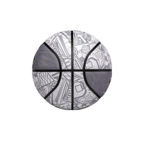 Anta Rubber Basketball Trendy Toy All Over Print Gray Size 7/5 Size Training Competition Unisex China Mainland Version