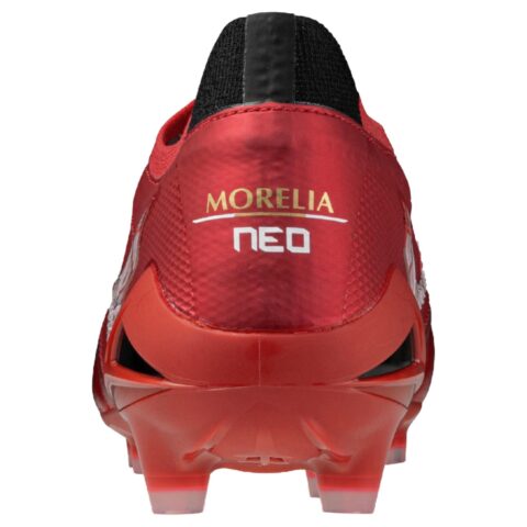 Mizuno Morelia Neo 4 Comfortable And Trendy Abrasion Resistant Soccer Shoes Unisex Red