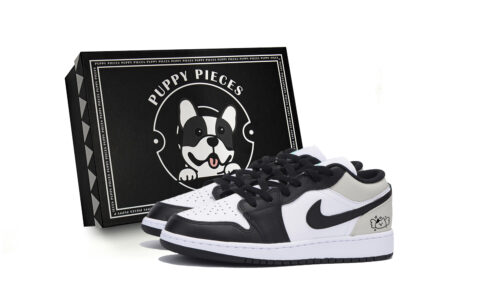 Jordan Air Jordan 1 Vintage Basketball Shoes Men’s Low Top Black Gray