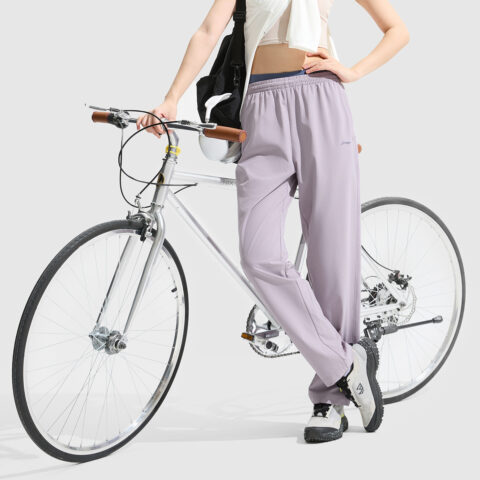 Li Ning Fitness Series Sports Pants Women’s Smoky Gray Mauve