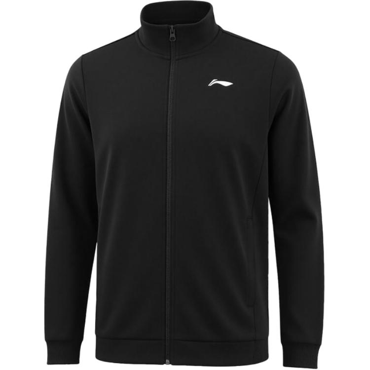 Li Ning Casual Sportswear Men’s Black Stand Collar Moderate
