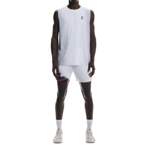 On Court Sports Shorts Men's White | Black Moderate
