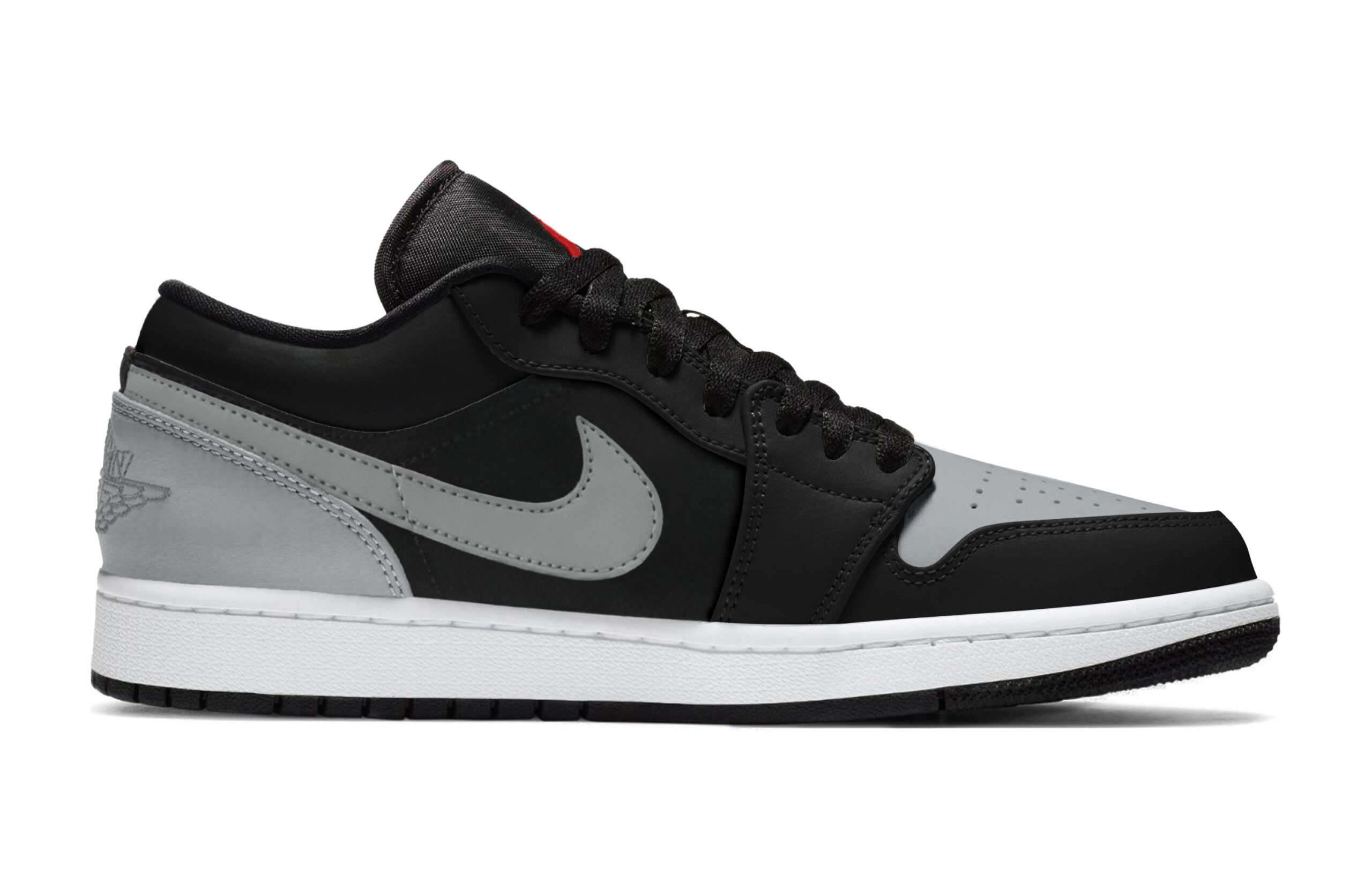Jordan Air Jordan 1 Box Cushioning Slip Resistant Abrasion Resistant Low top Vintage Basketball Shoes Unisex Black