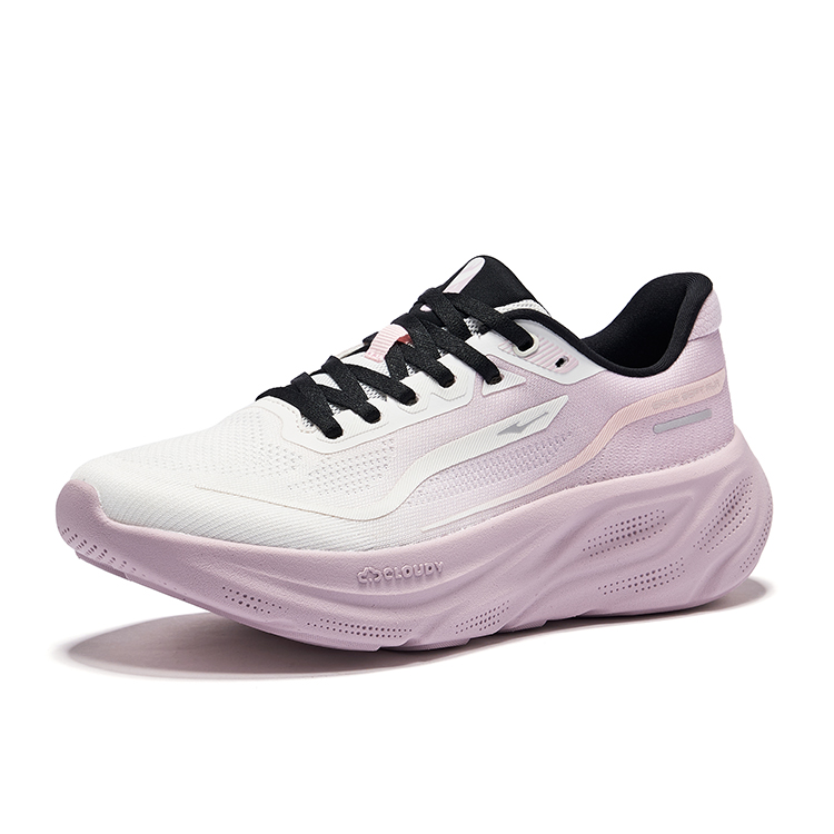 Erke Abrasion Resistant Breathable Low top Casual Running Shoes Women’s Microcrystal White Lotus