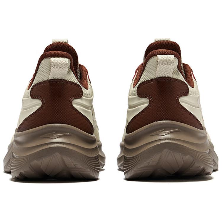 Erke Mingyu 2 Synthetic Leather Cushioning Waterproof Low top Running Shoes Men’s Gray Brown