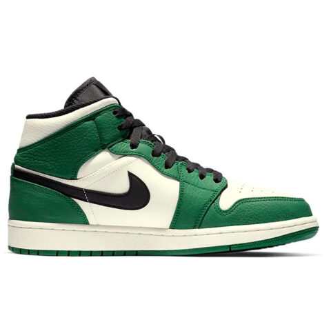 Jordan Air Jordan 1 Vintage Basketball Shoes Men’s Mid Top White/Green