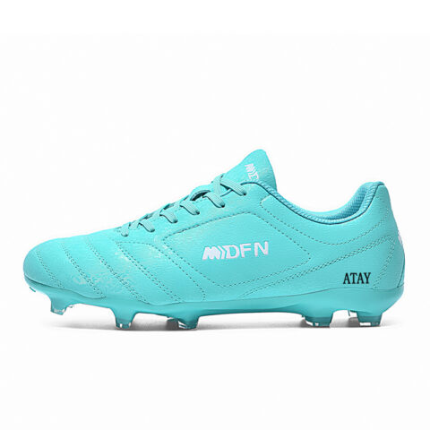ATAY Slip Resistant Abrasion Resistant Slip Resistant Abrasion Resistant Soccer Shoes Unisex Aqua