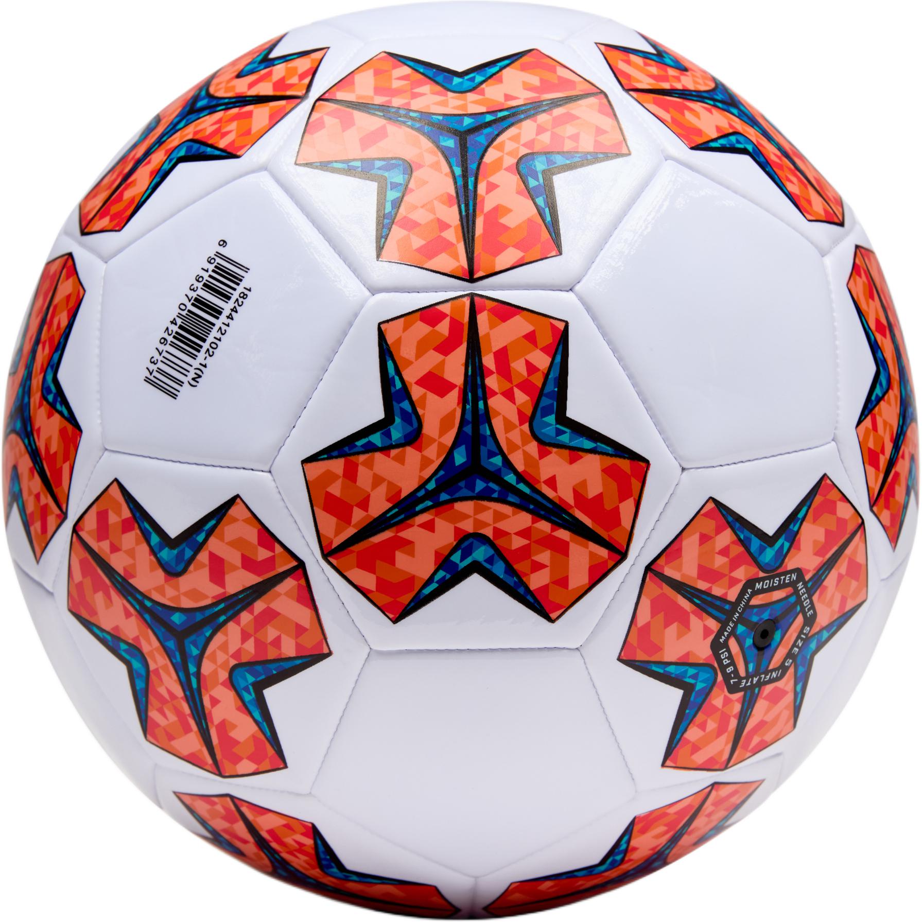 Anta Size 5 Machine Stitched Ball PVC Orange Soccer Ball Unisex