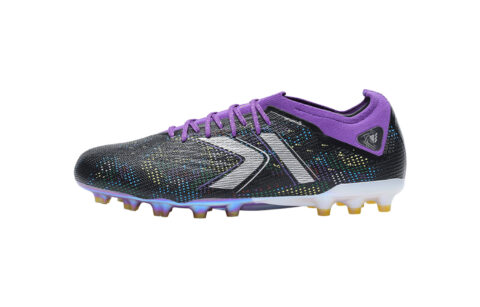 KELME Cushioning Abrasion Resistant Rebound Soccer Shoes Unisex Black Purple
