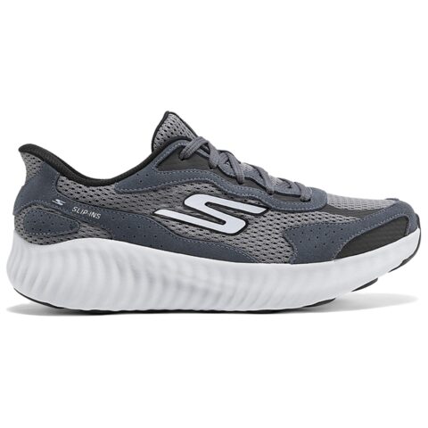 Skechers MEN’S GO Cushioning Breathable Low top Running Shoes Men’s Blue Gray