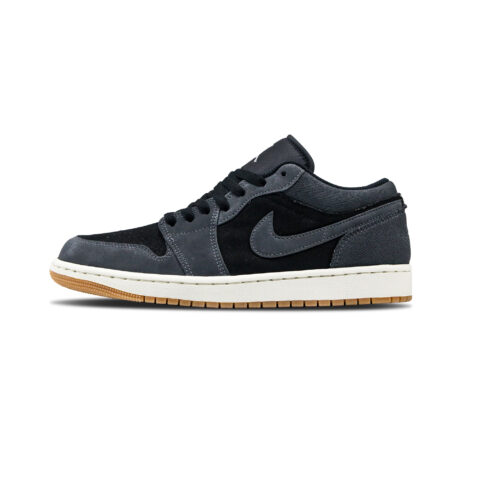 Jordan Air Jordan 1 ‘Stealth Ops’ Abrasion Resistant Low top Vintage Basketball Shoes Men’s Count Gray