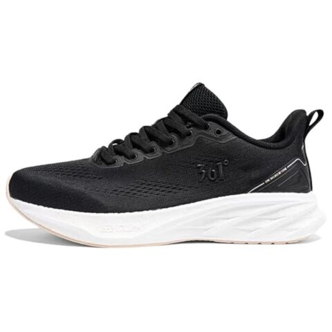 361° Slip Resistant And Breathable Low top Casual Running Shoes Women's Black White