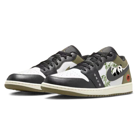 Jordan Air Jordan 1 Vintage Basketball Shoes Unisex Low Top Black/White