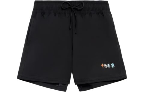 Li Ning Sports Shorts Women's Black Moderate Woven Shorts