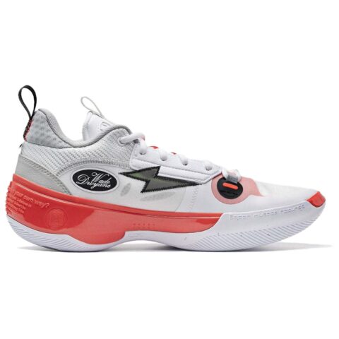 Li Ning Way Of Wade 10 Low Cushioning, Wear Resistant Low top Basketball Shoes Men’s White Red