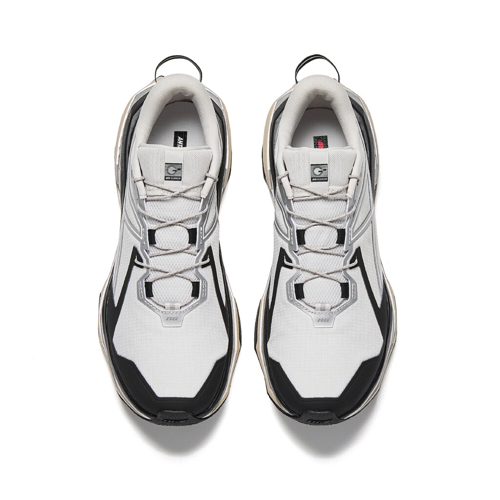 Anta Slip Resistant Anti Twist Nitrogen Technology Running Shoes Men’s Durable Gray/Black