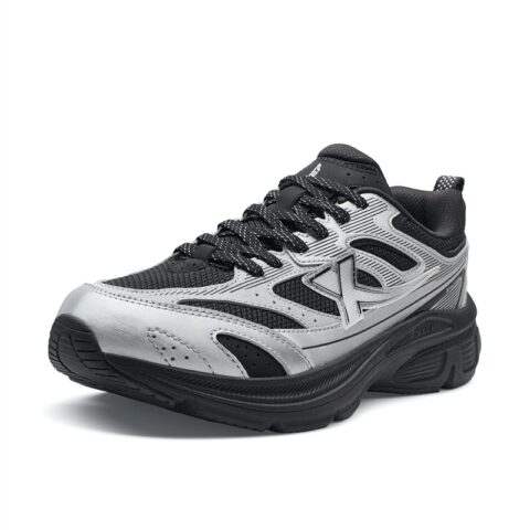 XTEP Dust Free 7.0 Cushioning Support Rebound Low top Casual City Commuting Running Shoes Women’s Black Silver