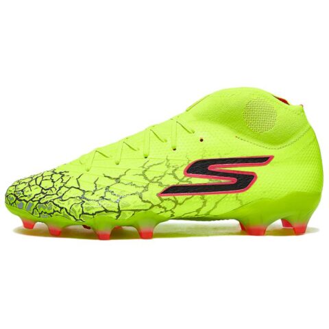 Skechers Artificial Turf Breathable Rebound Breathable And Resilient Soccer Shoes Men’s Yellow Black