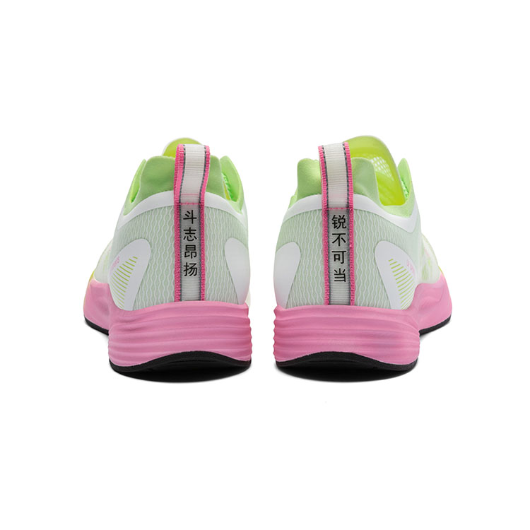 LPMX Abrasion Resistant Slip Resistant Low top Full Length Carbon Plate Training Running Shoes Unisex Green Pink