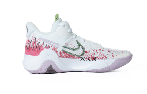 Nike KD Trey 5 IX Cushioning Breathable Coverage High top Vintage Basketball Shoes Unisex White Red