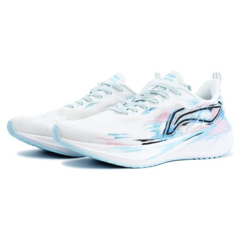 Li Ning Wuyue Cushioning Breathable Low top Casual Running Shoes Men’s Light Blue