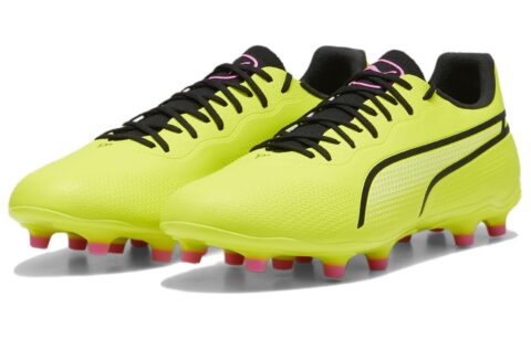 PUMA King Pro AG Artificial Ground FG Firm Ground Soccer Shoes Unisex Green Black