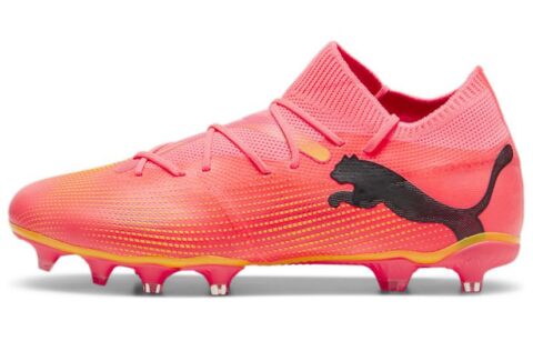 PUMA FUTURE 7 MATCH AG Artificial Ground FG Firm Ground Cushioning, Wear Resistant Soccer Shoes Men’s Red