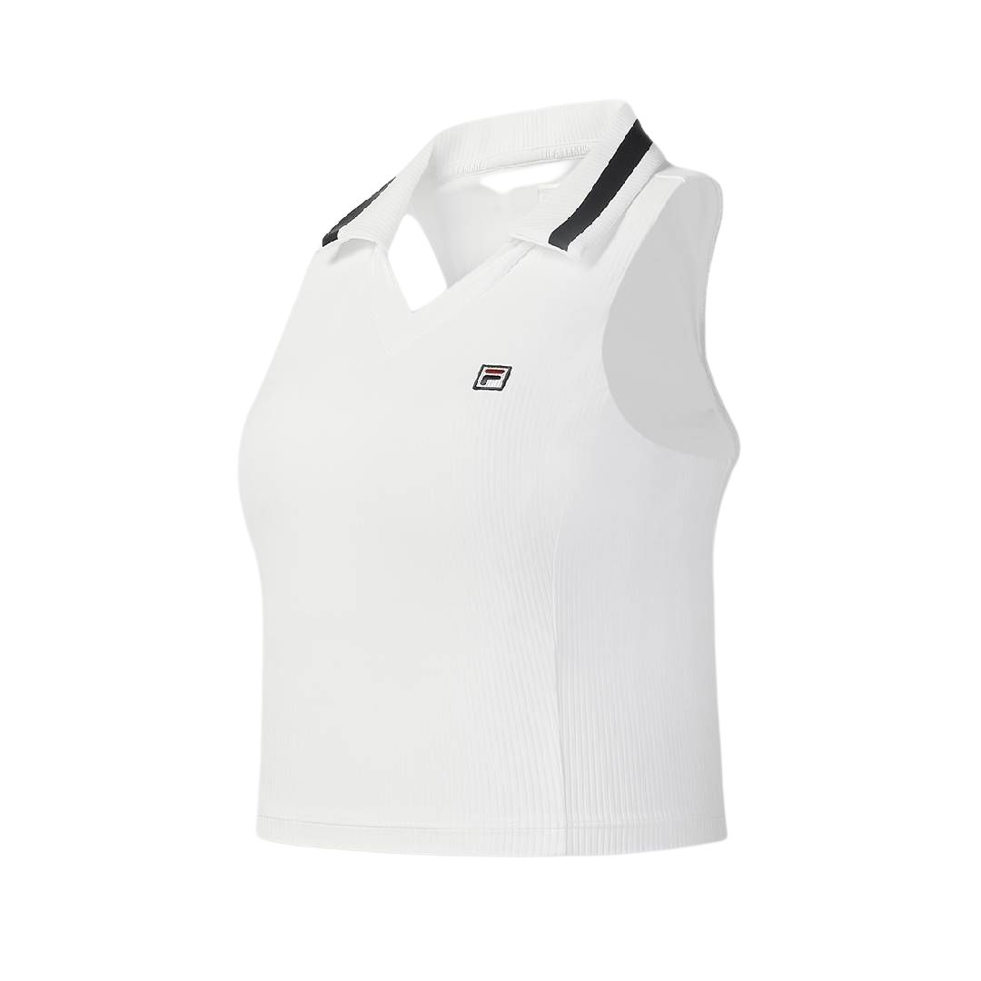 FILA Tennis Tops Women’s Jade White WT Lapel Moderate