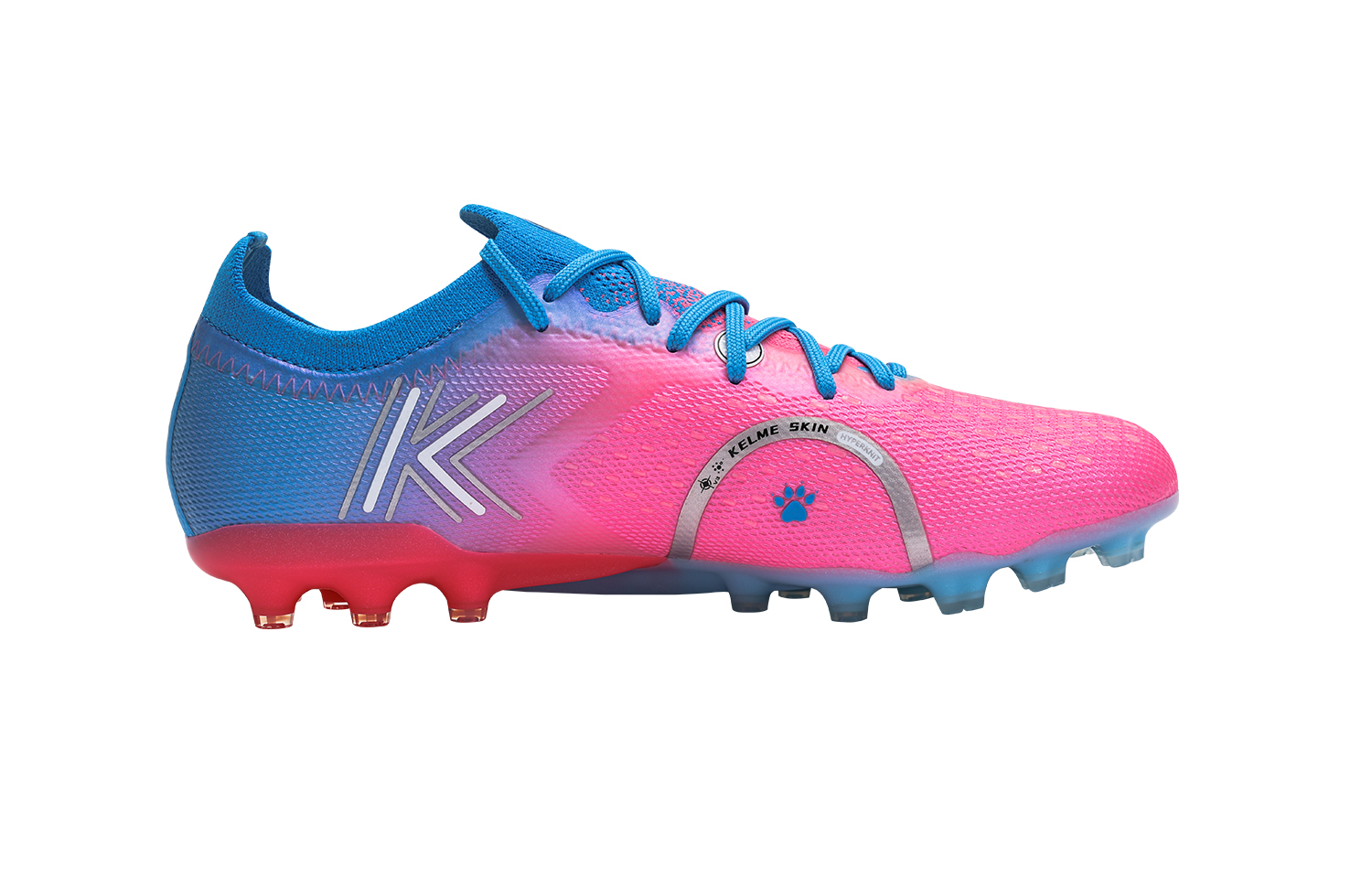 KELME Quick Spark 5.0 Soccer Shoes Unisex Low Top Pink/Blue