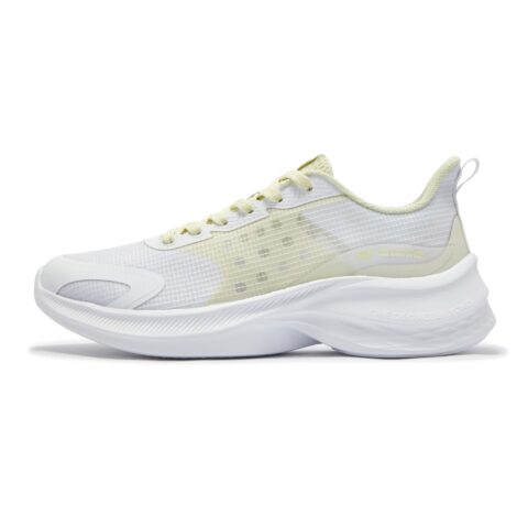 361° Cushioning Breathable Lightweight Low top Casual Sprint City Commuting Running Shoes Men’s White Melon Green