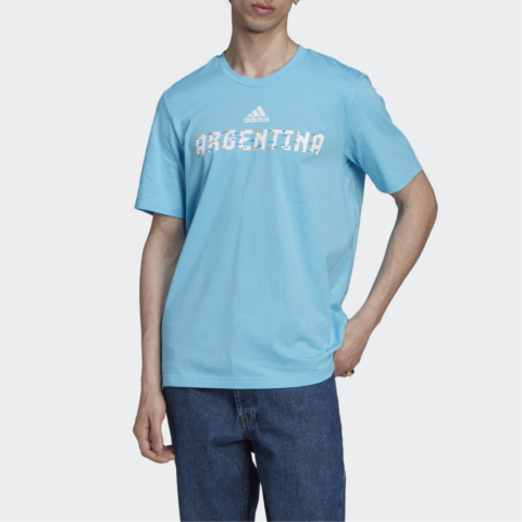 Adidas Argentina Soccer Jerseys Men’s Blue Moderate Straight Fit