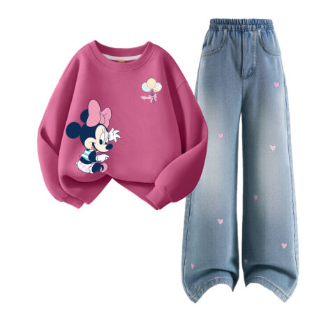 Disney Kids Casual Sportswear Crew Neck Moderate