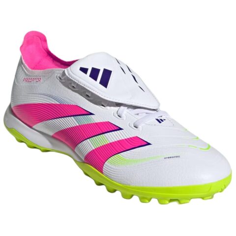 Adidas PREDATOR LEAGUE Slip Resistant Abrasion Resistant Soccer Shoes Unisex White Pink